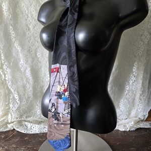 Popeye The Sailor Man Novel Ties Black and Blue Nautical Themed Tie
